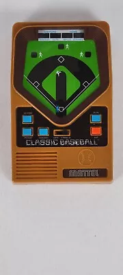 Vintage Mattel Classic Electronic Baseball Handheld Portable Game 2001 Works • $18.95