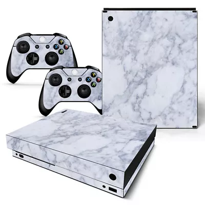 Xbox One X Skin Design Foils Sticker Screen Protector Set - Marble Motif • $34.28