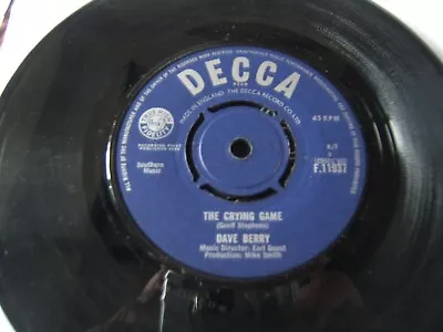 DAVE BERRY  45 - The Crying Game   POST PAID • £3.99