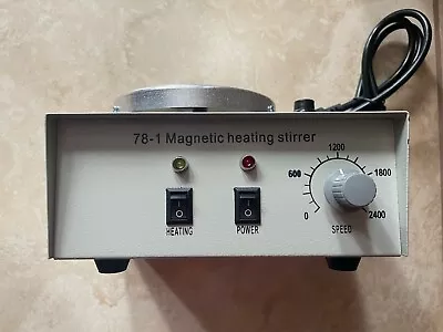 78-1 Hot Plate Magnetic Chemistry Stirrer NEW No Box 158F Max 2400 RPM • $19.99