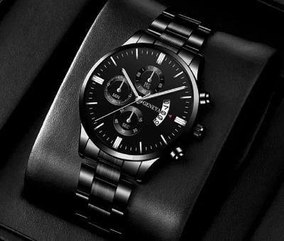 £6.99 • Buy Mens Watch/Luxury Black Watch/Sports/Quartz/GIFT/Birthday/Anniversary/Smart Look
