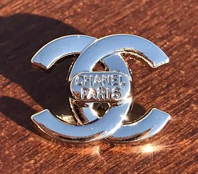 1 Chanel Silver Shank Button 18mm Designer Button • £14.46