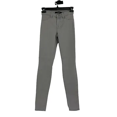 J Brand Sz 25  1-2 Jeans Sateen Super Skinny Gray Mid Rise $185 EUC Jegging 1186 • $23.51