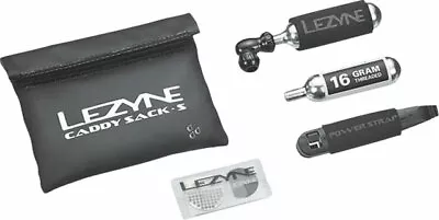 Lezyne Caddy Sack Pouch With C02 Tire Repair Caddy Kit: Black • $39.72