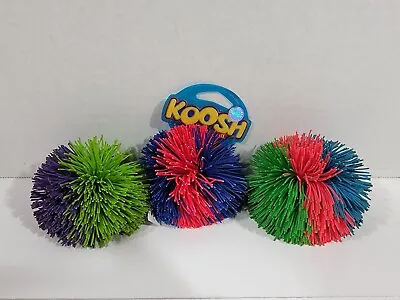 Vintage Koosh Ball Lot Multicolor Rubber Ball New Pink & Blue Used Green Purple • $29.99