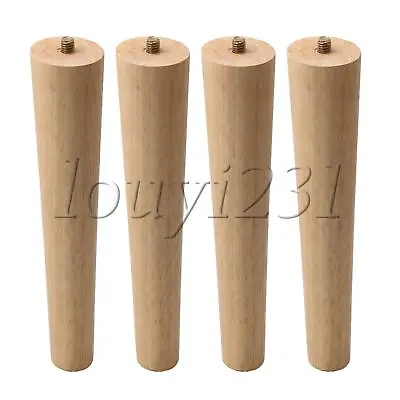 $35.51 • Buy 4Pcs Wooden Furniture Legs Tapered ?Modern Retro Couch Sofa Cabinet Tabl