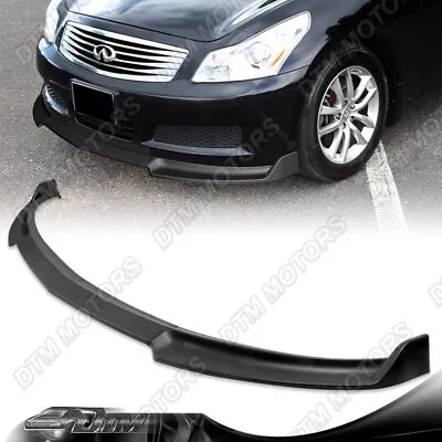 For 07-09 Infiniti G35 G37 Sedan GT-Style Matt Black Front Bumper Lip Spoiler • $160.86