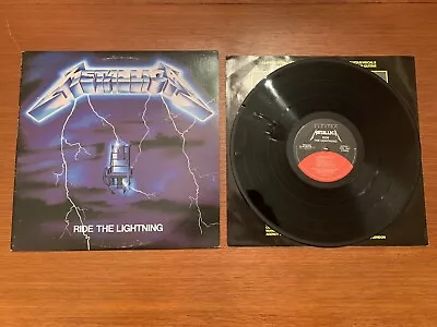 Metallica Ride The Lightning 1st Elektra Press W/ Inner Sleeve. Vinyl EX • $175