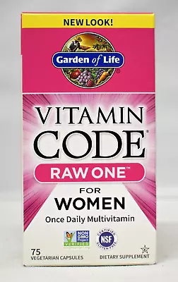 Garden Of Life Vitamin Code Raw One For Women Multivitamin 75 Capsules • $69.99