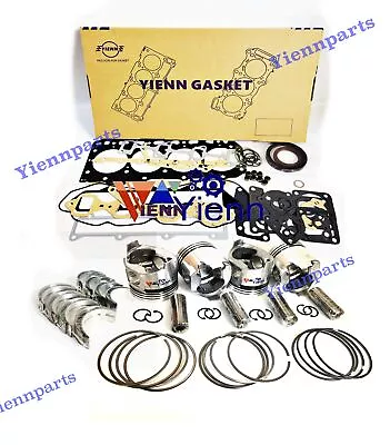 For Yanmar 4JH4E 4JH5E 4JH4 4JH5 Engine Overhaul Rebuild Kit Fit Marine Boat Set • $445