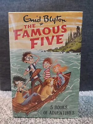 £16.20 • Buy Enid Blyton Famous Five 5 Books Of Adventures Collection Box Set Paperback 