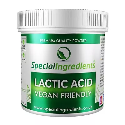 Lactic Acid Powder - Premium Quality Vegan Friendly Non-GMO • £10.49