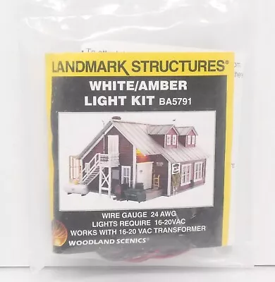 Woodland Scenics Landmark Structures BA5791 White / Amber Light Kit Any Scale • $8.95