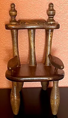 Wooden Doll Chair 6.5  L X 7  W X 12 H Great For Doll Or Teddy Bear • $12.99