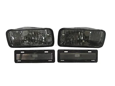 Smoke Bumper Signal + Side Marker Lights Lamps For 85-92 Chevrolet Chevy Camaro • $58.96