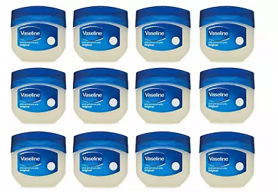 12 X Vaseline Pure Petroleum Jelly - Original - 50ml (For All Types Of Skin) • £13.49