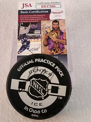 MARIO LEMIEUX Signed NHL Practice Puck JSA COA PENGUINS • $119.99