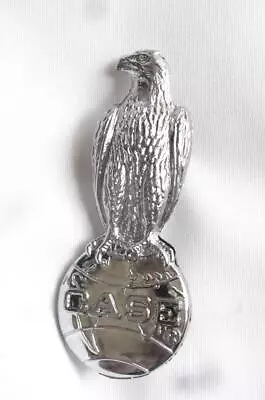 Vintage Original  J I Case Co. Chrome  Old Abe  Eagle Tractor Ornament • $29.99