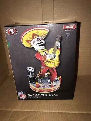 $110 • Buy San Francisco 49ers Day Of The Dead Sugar Skull  Bobblehead Dia De Los Muertos