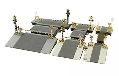 Sankei 1/220 Miniatuart Petit Z Scale Railroad Crossing Set Mp01-108 Paper Craft • $34.27