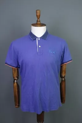 La Martina Polo Buenos Aires Blue Short Sleeve Polo Shirt  XL • $45