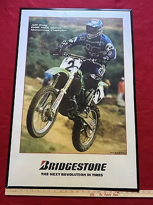 Vintage Motocross Kawasaki Jeff Emig Signed Supercross Mx Fox Racing Jt Dg Fmf • $139