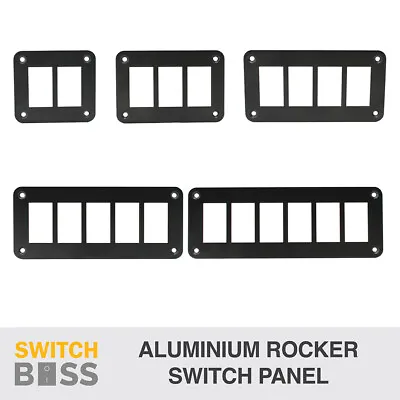 ALUMINIUM Rocker Switch Panel Housing - 1 2 3 4 5 6 8 9 Gang For 12v Car Marine • $11.66