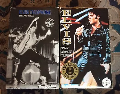 Elvis Presley Singing & Dancing Telephone Lot (2) Jailhouse Rock & Entertainer • $239.99