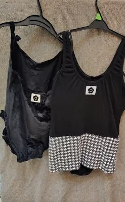 2 X Vintage Mary Quant Swimming Costumes Size 12 Black • £19.99