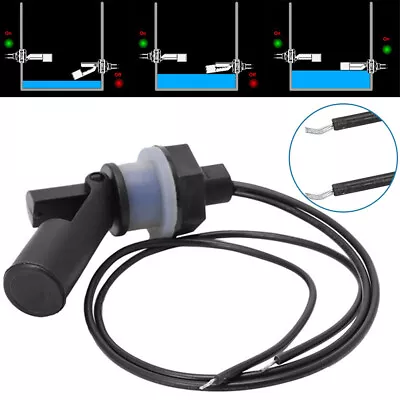 2Pcs Float Switch Tank Pool Tube Water Level Sensor Side Horizontal Liquid Mount • £9.10