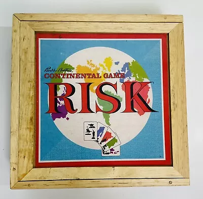 Risk Nostalgia Game Series Bookshelf 2003 Hasbro WOODEN Pieces In Wood Box • $16.98