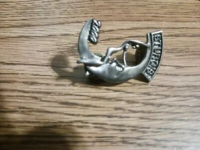 $14.99 • Buy 2000 Sturgis Pin  Motorcycle Rally Biker Naked Woman Riding Moon