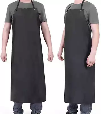 Heavy Duty Vinyl Adjustable Waterproof Apron Fishing Butcher Cleaning Kitchen • $13.97