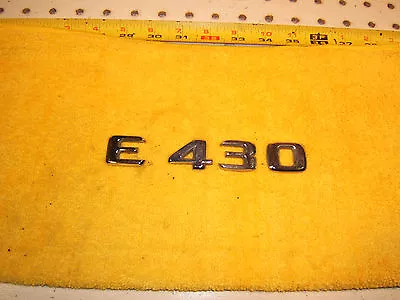 Mercedes Late W210 E430 Sedan Rear Deck Lid E430 PLASTIC Genuine OEM 1 Emblem • $19.50