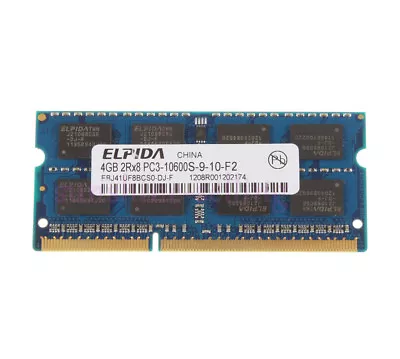 Elpida 4GB 4 GB DDR3 1333MHz PC3-10600 204PIN SO-DIMM Laptop RAM Memory PC10600S • $9.29