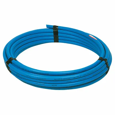Blue MDPE Water Pipe 25mm X 6 Metre Length -Cold Water Mains Supply Service Pipe • £21.99