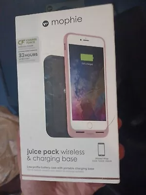 Mophie Juice Pack Wireless (rose Gold) & Charging Base Iphone 7 Plus - Excellent • $25