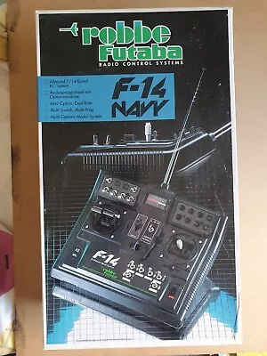 ROBBE FUTABA F-14 NAVY Twin Stick Remote Control Transmitter RC Model 40 MHz • £35