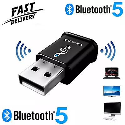 £1.09 • Buy 2 In 1 USB Bluetooth 5.0 Transmitter Receiver AUX Audio Cable Adapter TV PC Car 