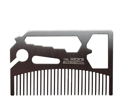 Hair Comb Beard Comb For Men Mustache Comb Multi Tool Credit Card Wallet Comb • $9.89