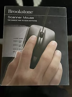 NEW~Brookstone Scanner Mouse USB (Scans Documents Photos Receipts) • $25