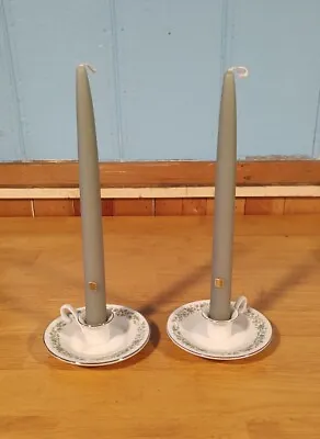 Two Vintage Mikasa Candle Holder Fine China Japan G 9059 Montclair Pattern • $6