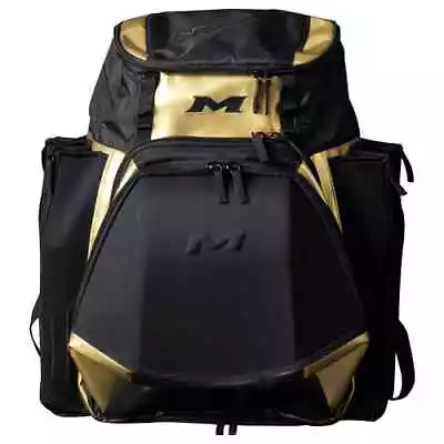 New Miken MKMK7X XL Baseball Backpack Equipment Bag Gold Softball Slowpitch Bat • $79.99