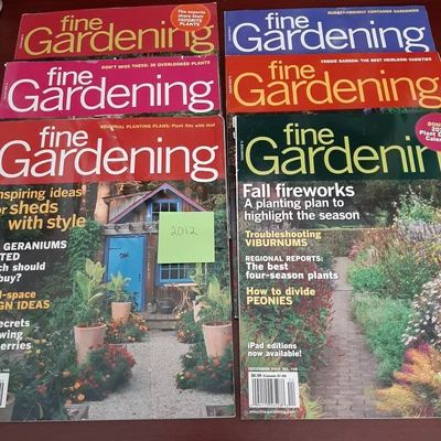 $9.99 • Buy 2012 Taunton Fine Gardening Magazine Lot Of 6 No 143-148 Landscape Design Flower