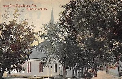 Postcard ME East Vassalboro Methodist Church Maine 1911 • $11.99