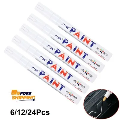 Paint Marker Pen Waterproof White Permanent Oil Based Car Bike Tyre Tire Metal • £16.99