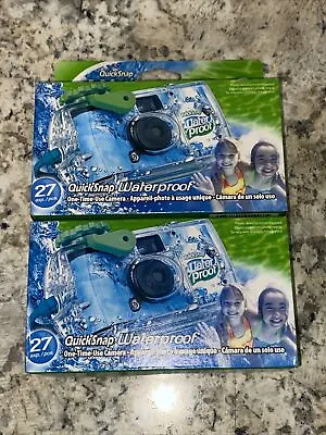 2 Disposable Cameras Quick Snap Waterproof Pool Underwater FujiFilm 10/2023 • £19