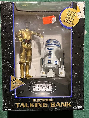 Star Wars - Electronic Talking Bank - C-3PO & R2-D2 *NON-MINT BOX* • $35