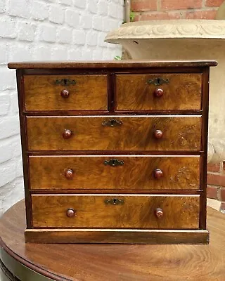 Walnut And Pine Miniature Chest Of Drawers • £380