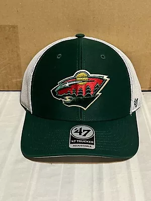 Minnesota Wild NHL '47 Brand Trucker Green Adjustable Mesh Hat • $32